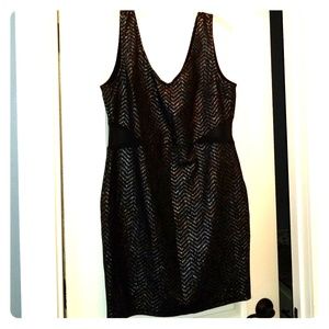 Metallic mini dress